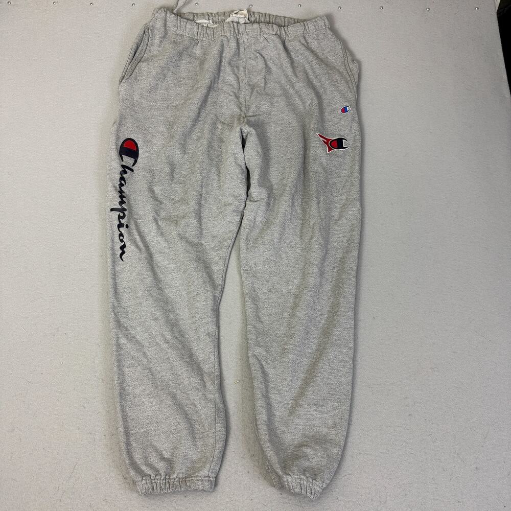 Champion Reverse Weave Sweatpants Gray XL Embroidered Logo Joggers